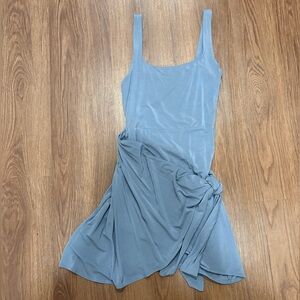 Aritzia Blue Wrap Dress